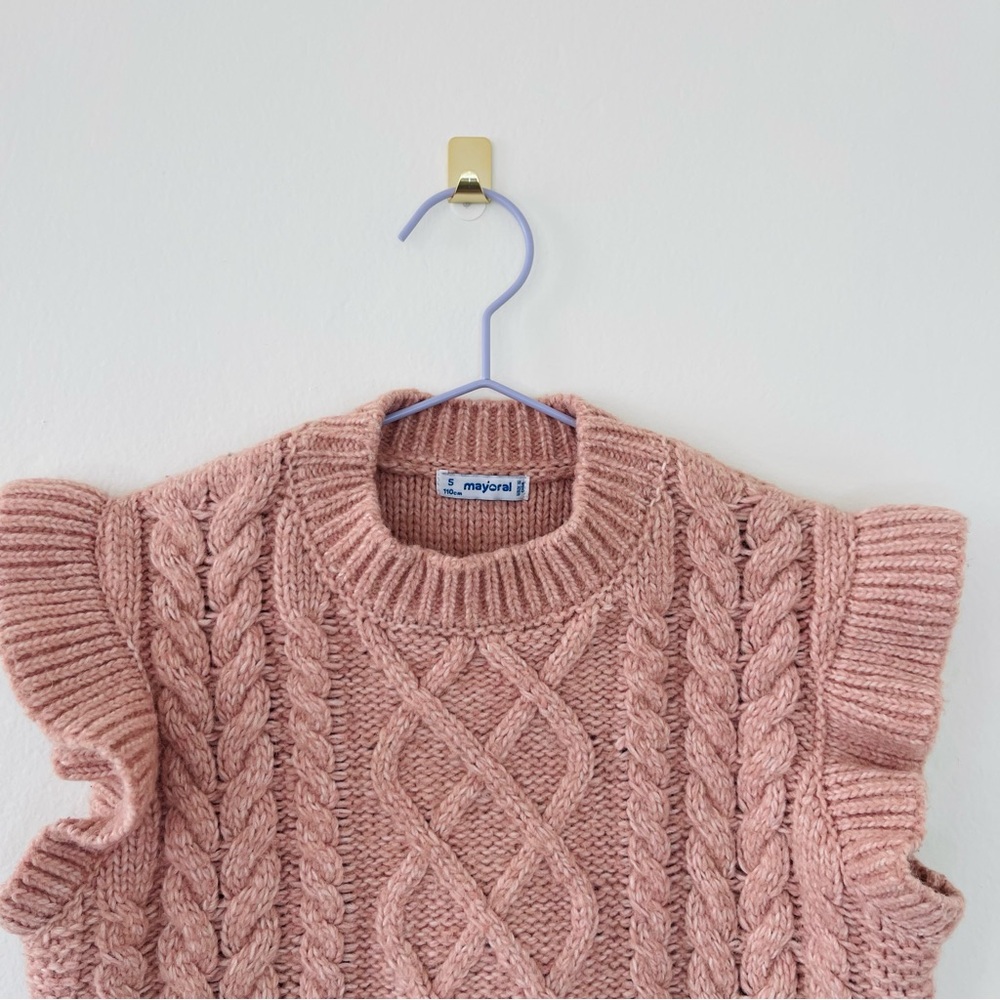 Mayoral Flutter Sleeve Sweater Vest - Picture 2 of 3